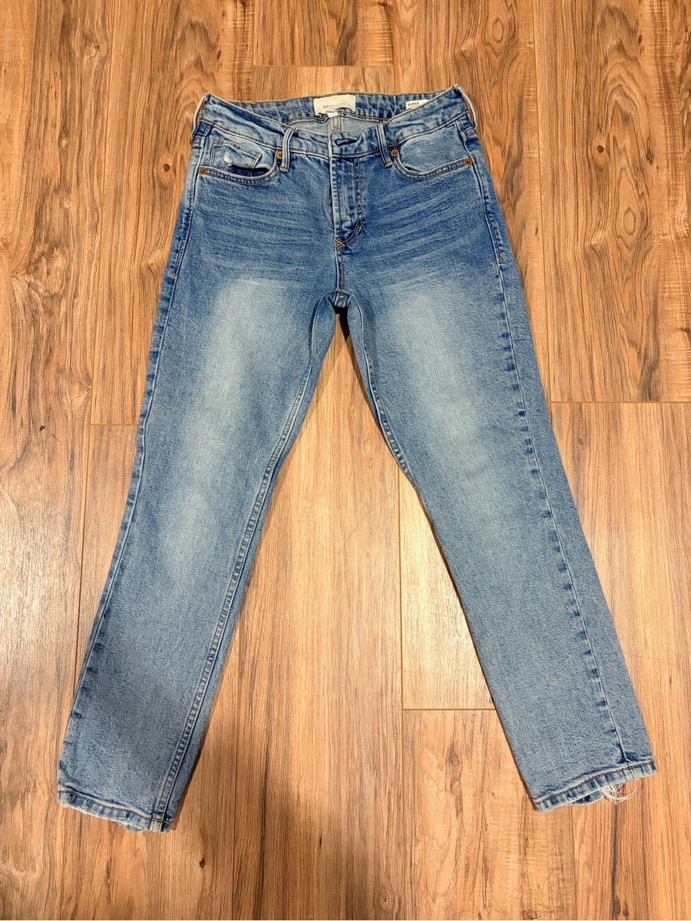 Dear John Straight Leg Jeans in Light Blue Wash